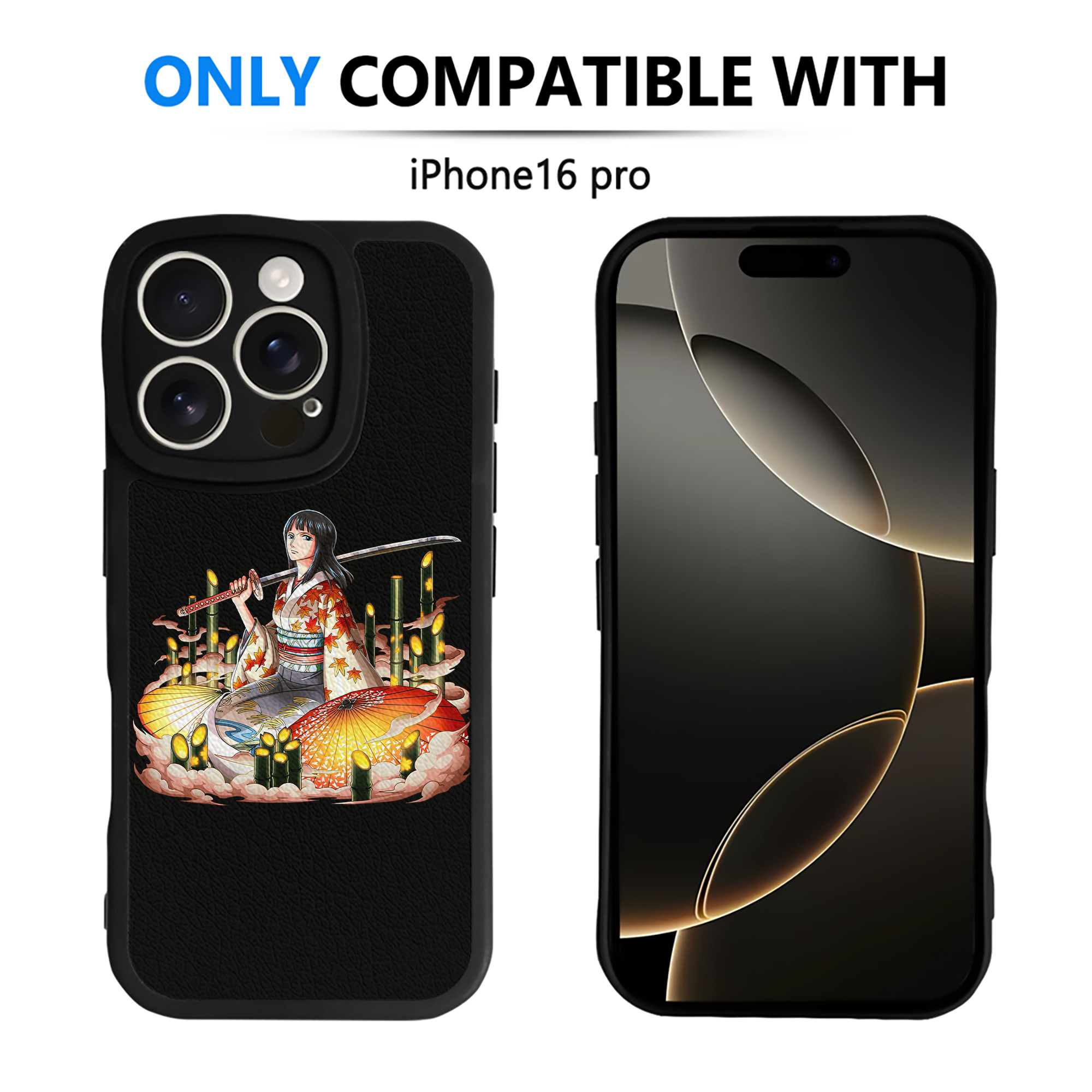 （画像用） ワンピース ニコ・ロビン ONE PIECE Nico Robin 【iPhone 16シリーズ対応】シリコンスマホケース（レザー調） 材質：シリコン
